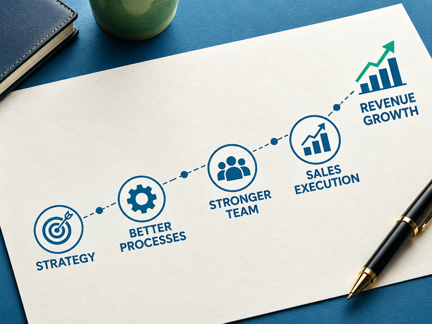 Revenue growth strategy roadmap for Indian SMEs: strategy, better processes, stronger team, sales execution, revenue growth