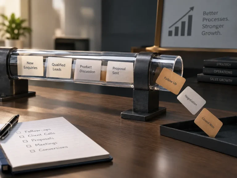Sales process improvement deal stages pipeline for SMEs